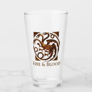 Verre MAISON DU DRAGON Maison Targaryen Sigil