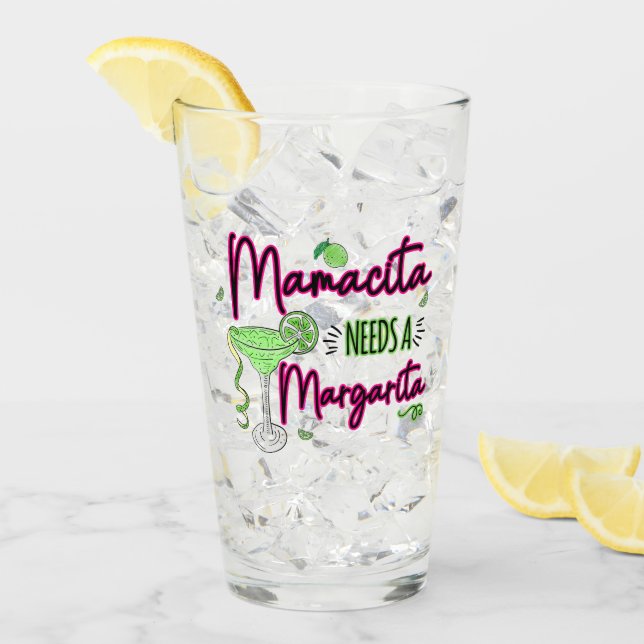 Verre Mamacita A Besoin D'Une Margarita (Devant glace)