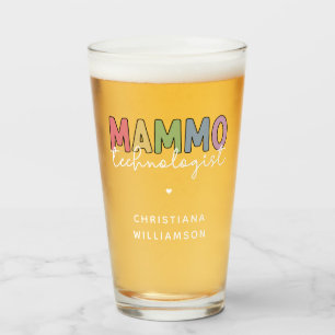 Verre Mammo Technologue Personnalisé Mammographie Cadeau