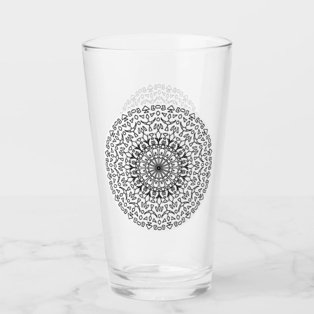 Verre Mandala #44 (Devant)