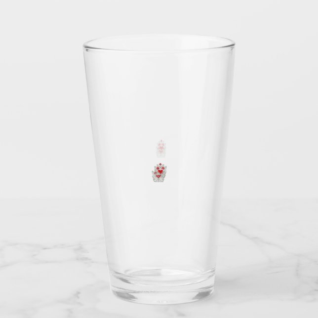 Verre Mandala papillon floral | Design d'art Boho pourpr (Devant)