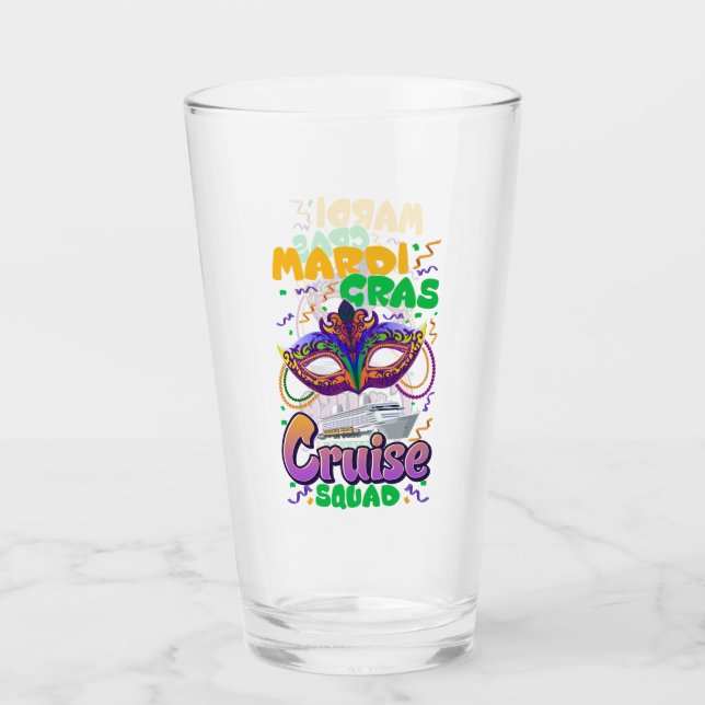 Verre Mardi Gras Carnival Croisière Voyage de vacances (Devant)