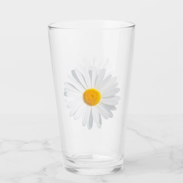 Verre marguerite blanche (Devant)