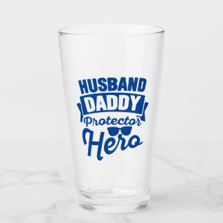 Verre Mari.Papa. Protecteur. Héros.