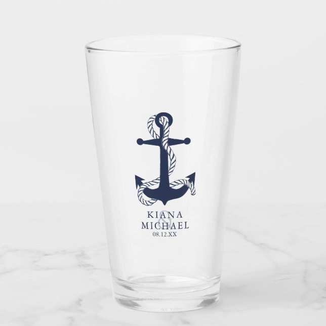 Verre Mariage d'Ancre Blue Wave ID836 (Devant)