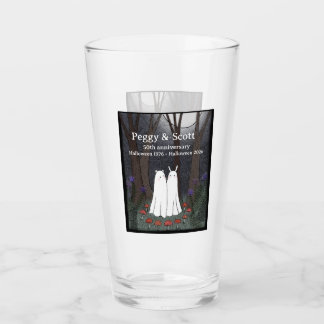 Verre Mariage d'anniversaire de couple gothique Hallowee