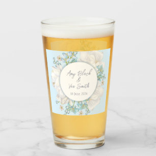 Verre Mariage floral bleu Tulip
