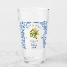 Verre Mariage Portugal | Carreaux bleus et citrons