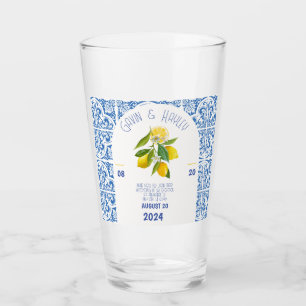 Verre Mariage Portugal   Carreaux bleus et citrons