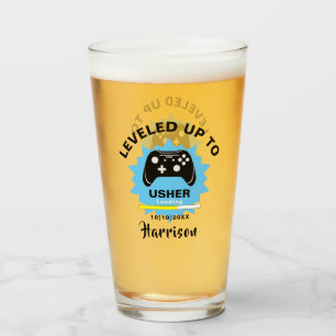 Verre Mariage Usher nivelé vers le haut Gamer Fun Glass