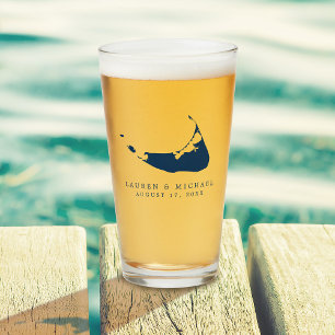 Verre Marine Blue Nantucket Island ACK Wedding Favor