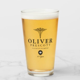 Verre Marqueur d'anniversaire de travail du