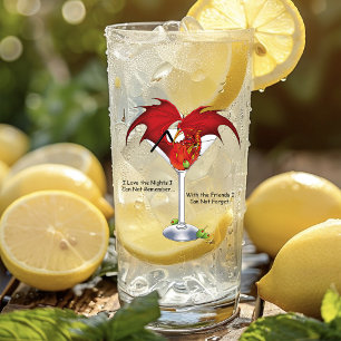 Verre Martini Imaginaire Red Dragon