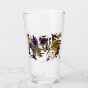 Verre Masque de Mardi Gras