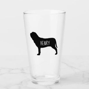 Verre Mastiff napolitain Silhouette Neo Chien Personnali