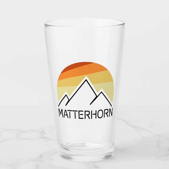 Verre Matterhorn Suisse Italie Retro (Devant)