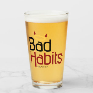 Verre Mauvaises Habitudes Denver Classic Pint Glass (Cou
