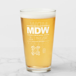 Verre MDW de l'aéroport international de Chicago Midway