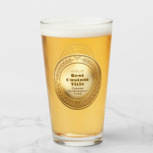 Verre Médaille d'or réaliste 3D personnalisable et modif