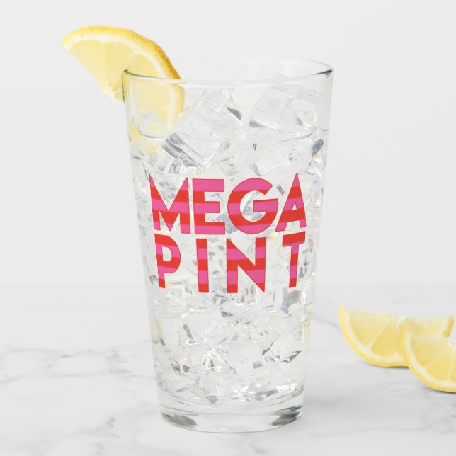Verre Mega Pint - Citation Drôle (Devant glace)