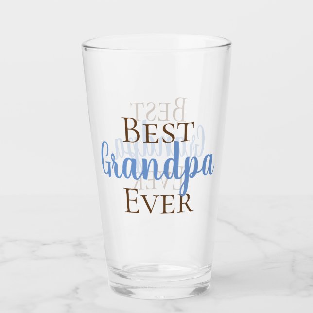 Verre Meilleur Grand-Père JAMAIS PERSONNALISABLE (Devant)