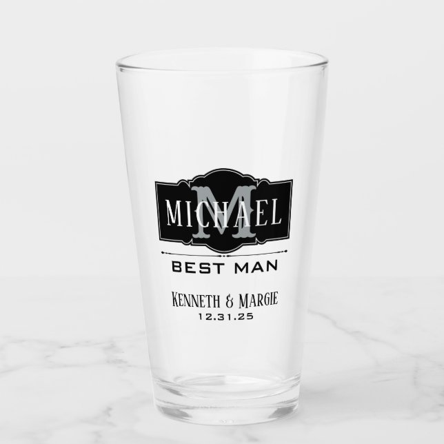 VERRE MEILLEUR HOMME PERSONNALISÉ (Devant)