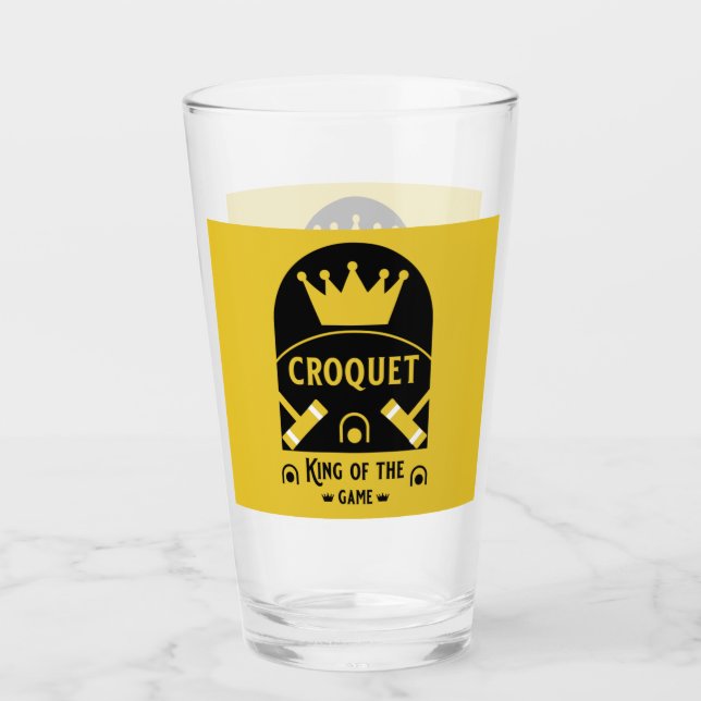 Verre meilleur jeu de croquet drôle cadeaux (Devant)