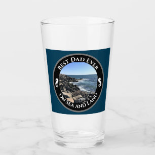 Verre Meilleur papa Jamais Bleu Océan Atlantique Rocky S