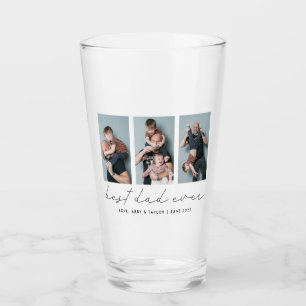 Verre Meilleur papa jamais garder Multi Photo