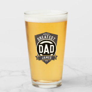 Verre Meilleur papa jamais moderne cadeau Fête des pères