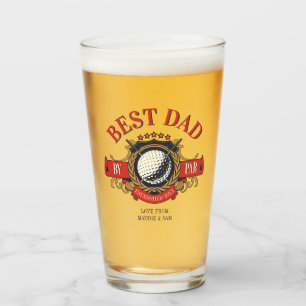 Verre Meilleur papa Par Par Sceau Elégant Personnalisé