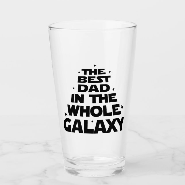 Verre Meilleur père dans toute la Galaxie - Fête des pèr (Devant)