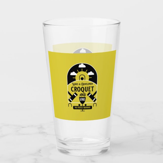 Verre Meilleurs Dons De Jeu De Croquet Drôle (Devant)