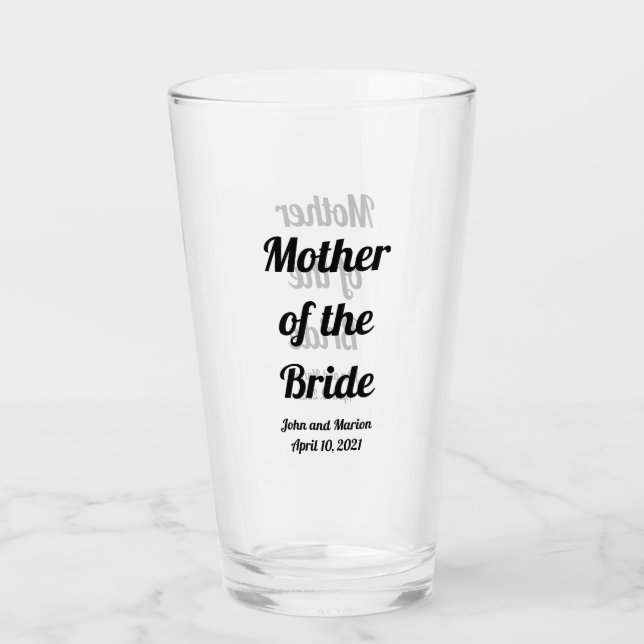 Verre Mère personnalisée de la mariée (Devant)