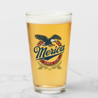 Verre Merica depuis 1776 - Vintage aigle patriotique D