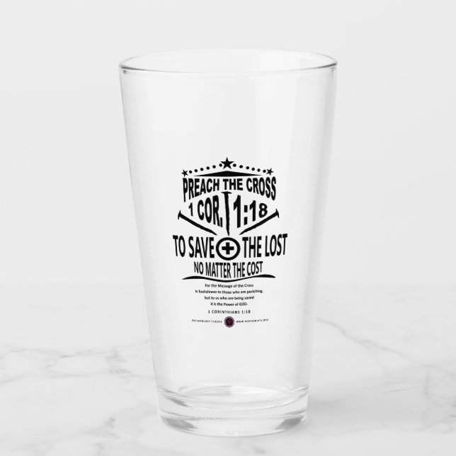 Verre Message croisé (Devant)