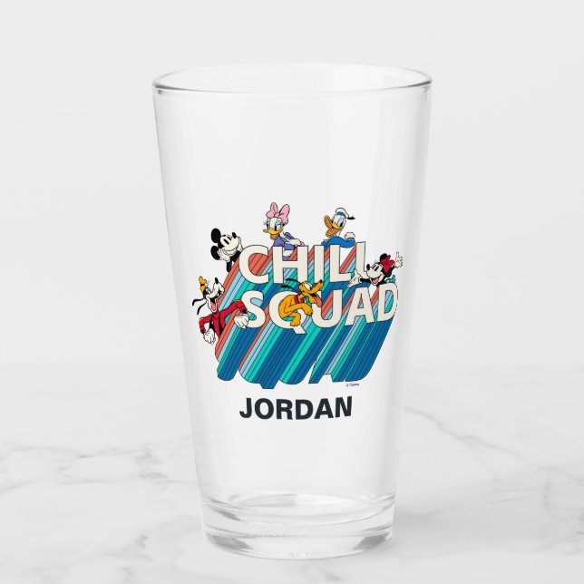Verre Mickey et ses amis | Équipe de réfrigération (Devant)