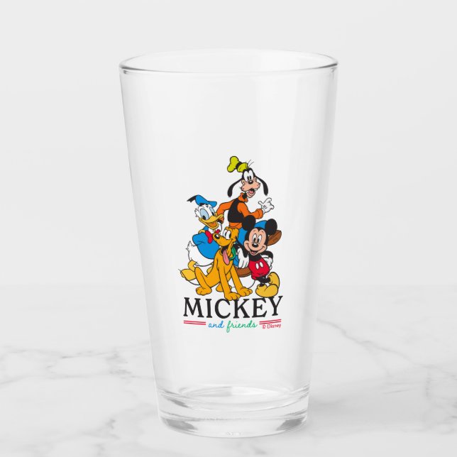 Verre Mickey & Friends Vintage Squad Graphic (Devant)
