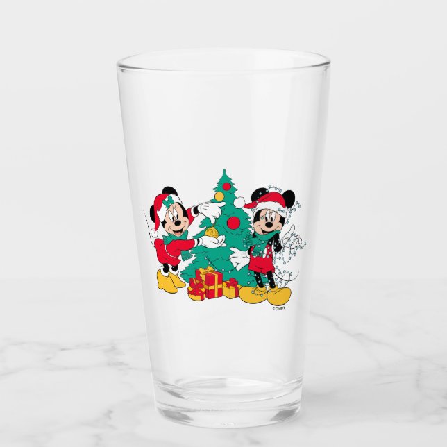 Verre Mickey & Minnie | Décorer l'arbre de Noël (Devant)