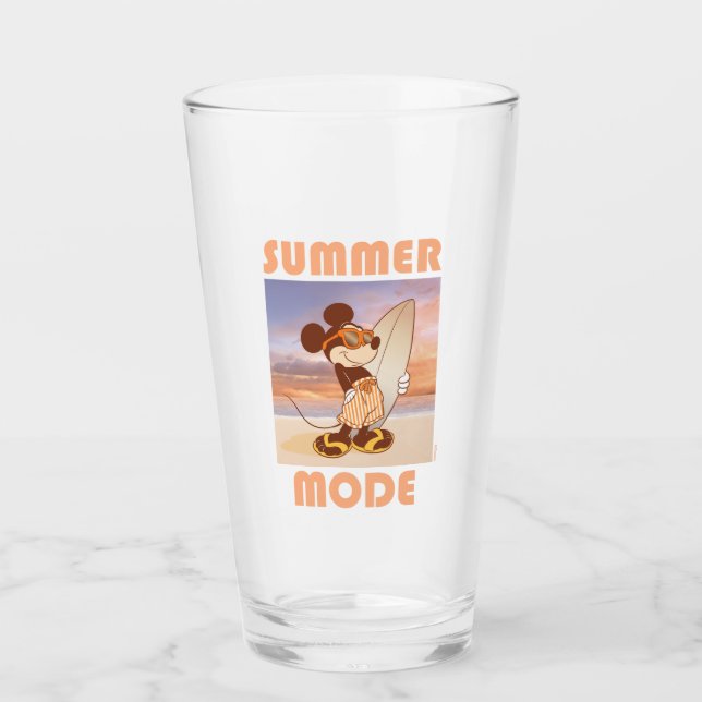 Verre Mickey Mouse | Beach Summer Mode (Devant)