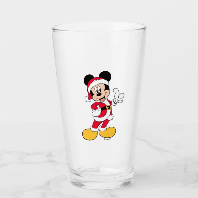 Verre Mickey Mouse | Équipement du Père Noël (Devant)