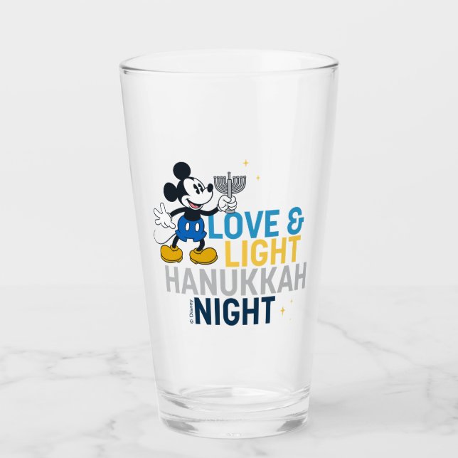 Verre Mickey Mouse | Love & Light Hanoukka Night (Devant)