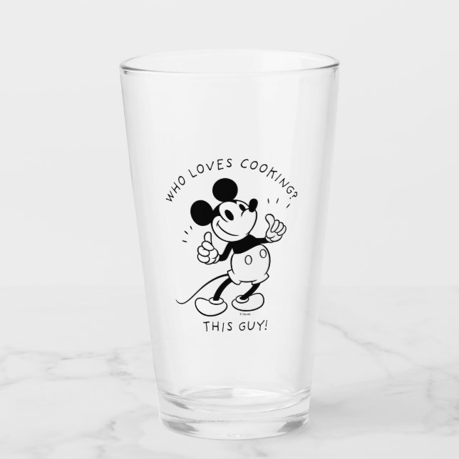 Verre Mickey Mouse | Mickey Mouse Qui aime la Cuisine (Devant)