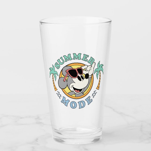 Verre Mickey Mouse | Mode été tropical (Devant)