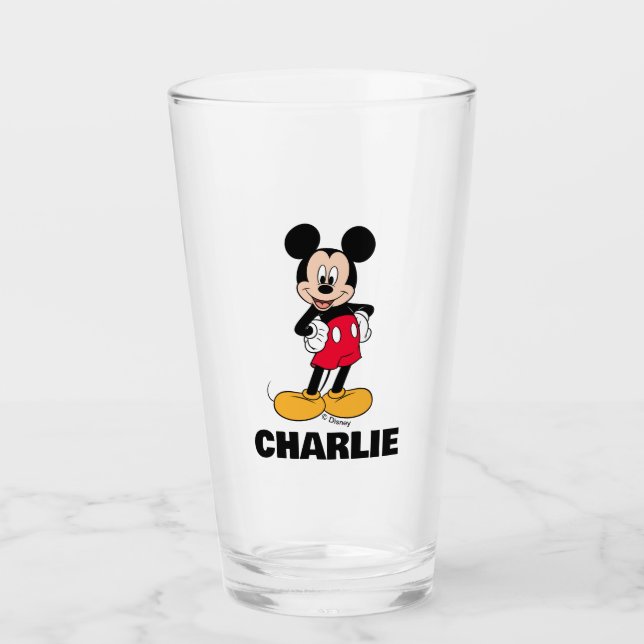 Verre Mickey Mouse Smiling Pose (Devant)