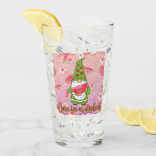 Verre Mignonne Un Dans Un Gnome D'Été De melon