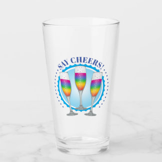 Verre Mimosa Rainbow Champagne Lunettes Tumbler