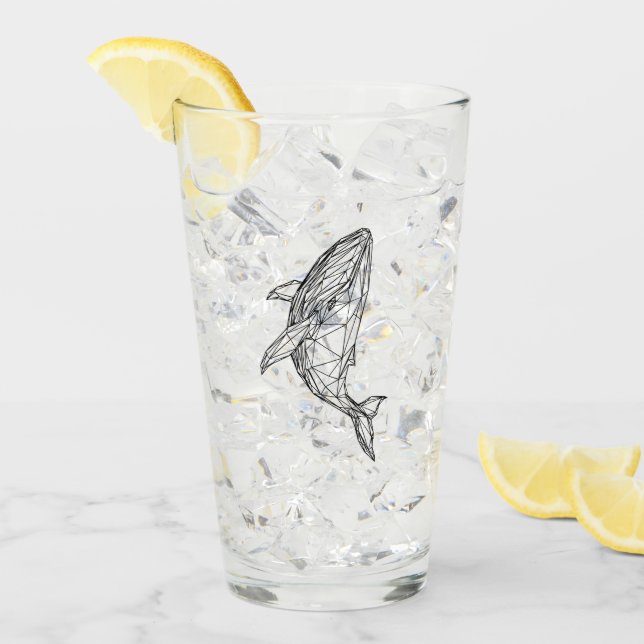 Verre Minimalist Geometric Whale Mug (Devant glace)