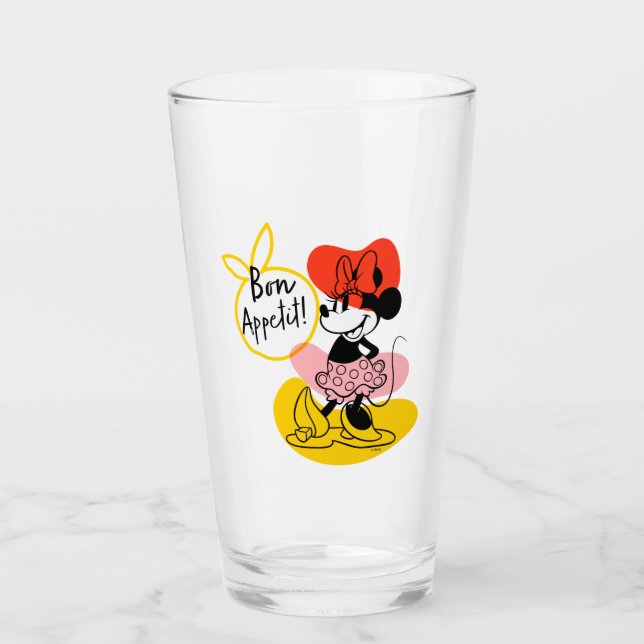 Verre Minnie Mouse | Bon Appetit ! (Devant)
