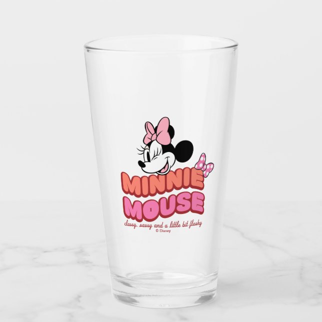 Verre Minnie Mouse Classy Sassy and Flashy (Devant)
